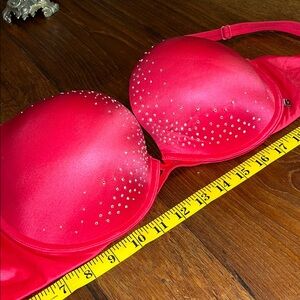 Victoria’s Secret Very Sexy Push-Up Red Rhinestone Embellished Bra